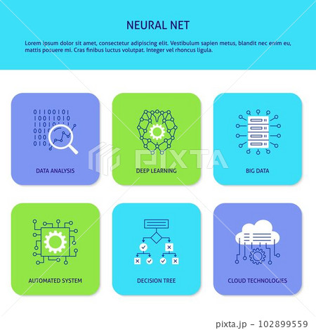Artificial neural network features banner Artificial neural network features banner 102899559