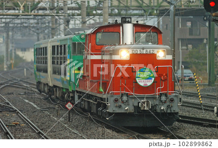 上越線 高崎 JR東日本 DD51-842(高崎)+キハ40 風っこ(小牛田) 効能温泉吾妻号 上越線 高崎 JR東日本 DD51-842(高崎)+キハ40 風っこ(小牛田) 効能温泉吾妻号 102899862