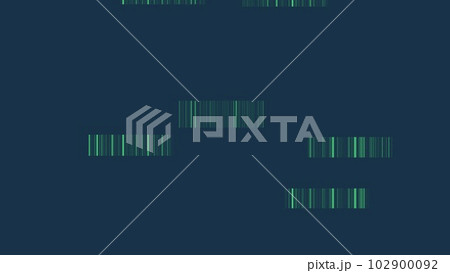 青い背景に黄緑の短い縦線がまだらに入ったノイズテクスチャ 102900092