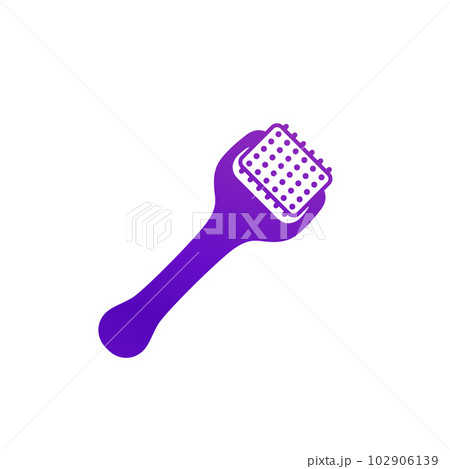 dermaroller icon on white, vector 102906139