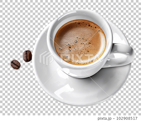 Espresso coffee isolated. Illustration AI Generative 102908517