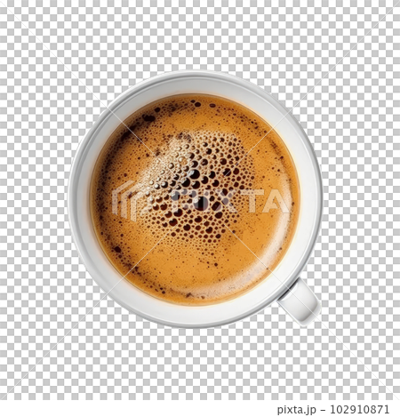 Espresso coffee isolated. Illustration AI Generative 102910871