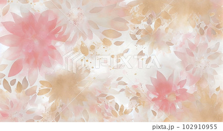 Beautiful pink and blush watercolor flower backgro Beautiful pink and blush watercolor flower backgro 102910955