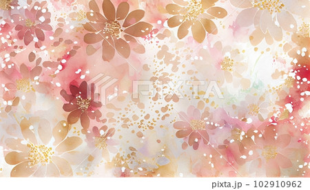 Beautiful pink and blush watercolor flower backgro Beautiful pink and blush watercolor flower backgro 102910962