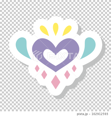 Heart's label Heart's label 102912593