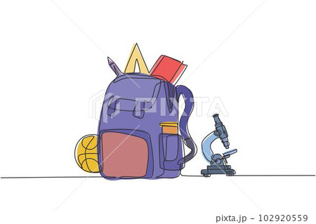 Draw a school online bag