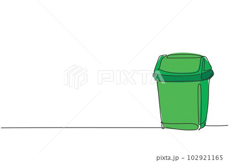 Line art black and white garbage collection Stock Vector Image & Art - Alamy