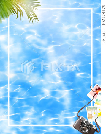 夏の旅行イメージ素材 夏の旅行イメージ素材 102924179
