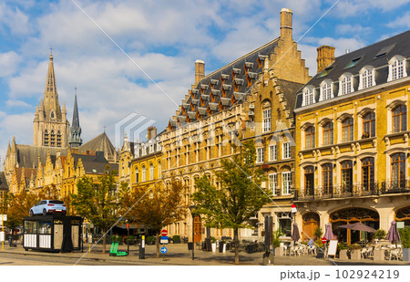 Landscape of city streets in Ieper Landscape of city streets in Ieper 102924219