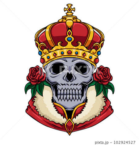 King skull graphic character King skull graphic character 102924527