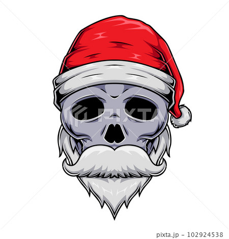 Santa Claus skull graphic character 102924538