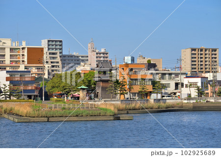《愛知県》名古屋市熱田区　東海道七里の渡し跡 102925689