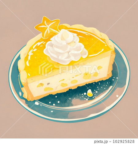 チーズケーキのイラストのイラスト素材 [102925828] - PIXTA