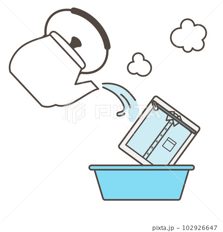 生乾き臭対策　イメージイラスト素材 102926647