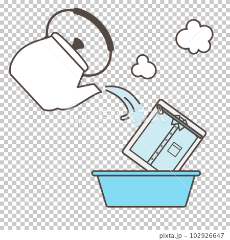 生乾き臭対策　イメージイラスト素材 102926647