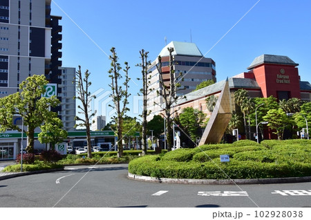 掛川市 東海道本線掛川駅南口の駅前風景 掛川市 東海道本線掛川駅南口の駅前風景 102928038