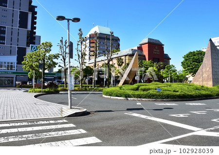 掛川市 東海道本線掛川駅南口の駅前風景 掛川市 東海道本線掛川駅南口の駅前風景 102928039
