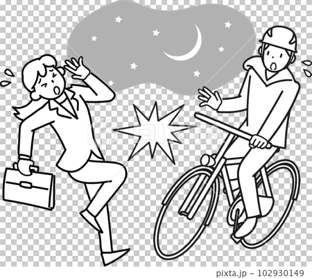 夜間自行車未點亮引發的事故 102930149