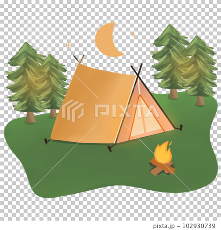 Outdoor Camp Day hand drawn Outdoor Camp Day hand drawn 102930739