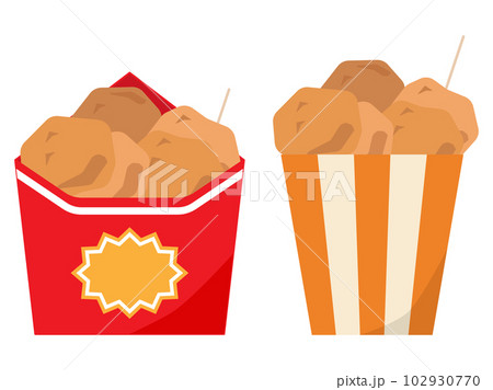 コンビニや縁日で売っている唐揚げ2種類 102930770