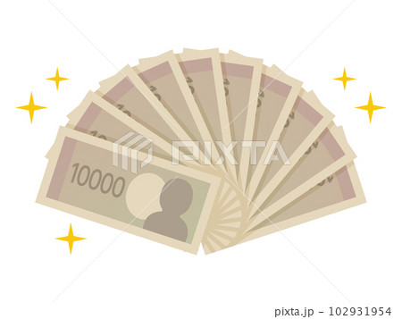 紙幣のイラスト 10万円 紙幣のイラスト 10万円 102931954