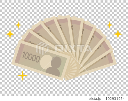 鈔票插圖 100,000 日元 102931954