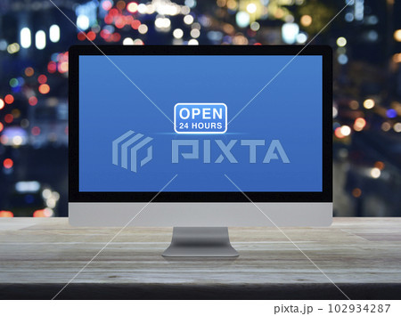 Business full time service online concept 102934287