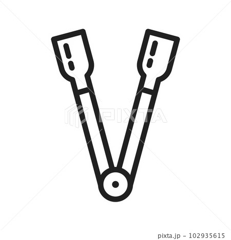Tongs icon vector image. Tongs icon vector image. 102935615
