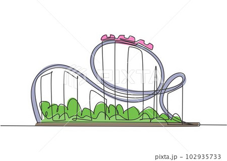 1316 Roller Coaster Outline Images Stock Photos  Vectors  Shutterstock