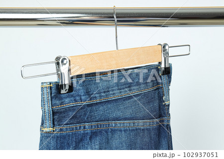 Concept of modern casual clothes - jeans, jeans trousers Concept of modern casual clothes - jeans, jeans trousers 102937051