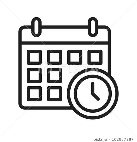 Schedule icon vector image. 102937297