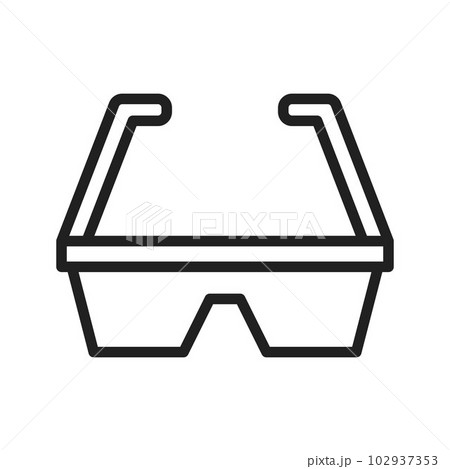Safety Glasses icon vector image. Safety Glasses icon vector image. 102937353
