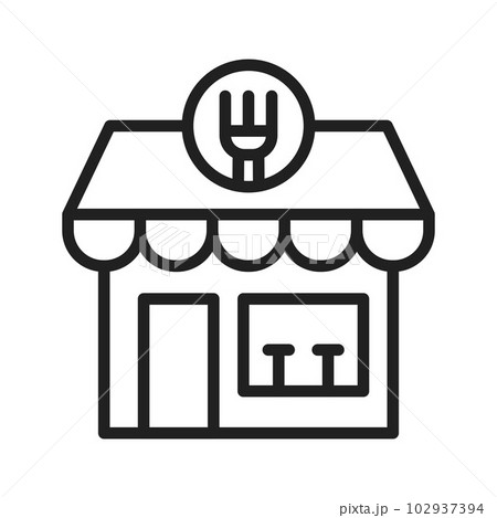 Restaurant icon vector image. Restaurant icon vector image. 102937394