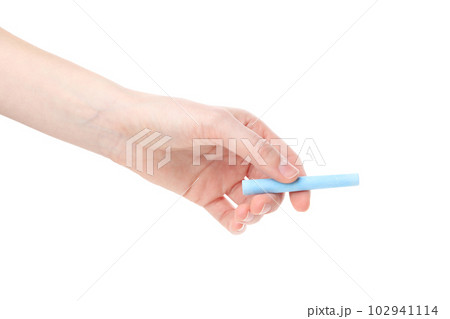 Hand with chalk isolated on white background, PNG Hand with chalk isolated on white background, PNG 102941114