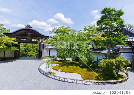 京都嵯峨嵐山の夏 緑豊かな二尊院 京都嵯峨嵐山の夏 緑豊かな二尊院 102941208