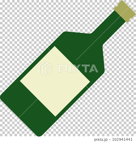 Simple and cute illustration of champagne 102941441