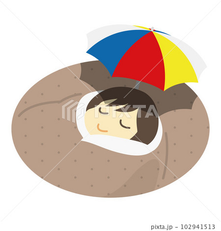 砂蒸し風呂のイラスト 砂蒸し風呂のイラスト 102941513