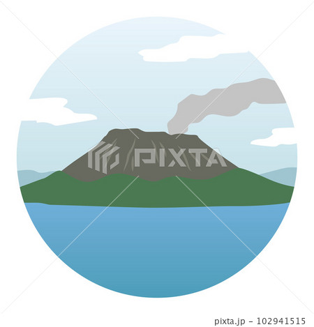 桜島のイラスト 102941515