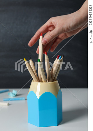 Concept of school and education with blackboard 102942808