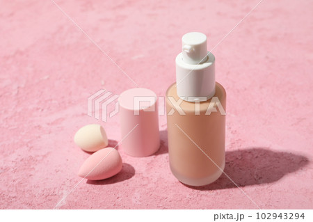 Concept of cosmetic and make up - foundation 102943294