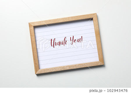 Words of gratitude, gratitude concept, text Thank you 102943476