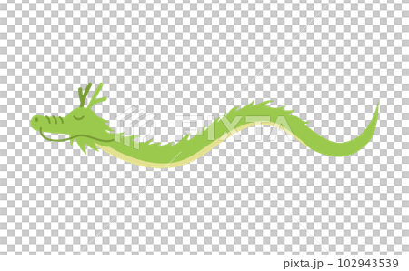 Illustration of the zodiac dragon Flying figure without limbs 102943539