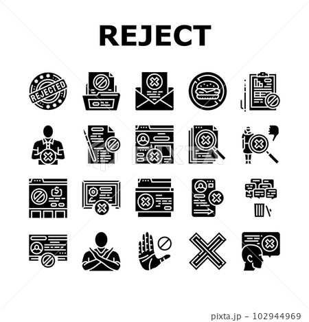 reject man stop stamp cancel icons set vector reject man stop stamp cancel icons set vector 102944969