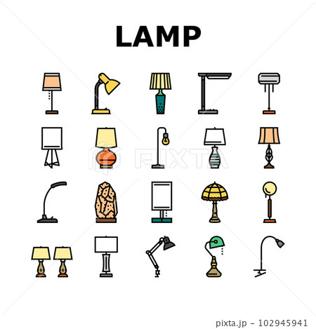 Premium Vector | Table lamp one line drawing vector isolated