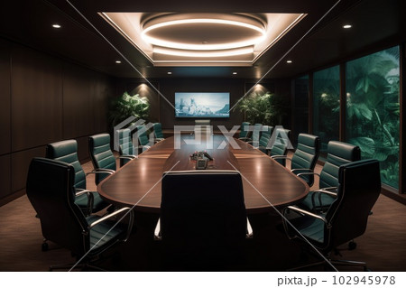 ideal business meeting room, empty room with no people 102945978