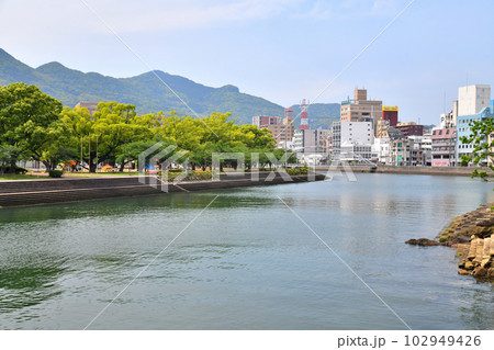 アルバカーキ橋／佐世保川周辺を望む(長崎県佐世保市)【2023.5】 102949426