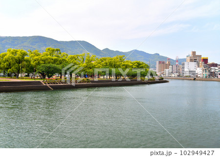 アルバカーキ橋／佐世保川周辺を望む(長崎県佐世保市)【2023.5】 102949427