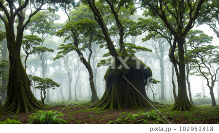 AI生成画像【大自然】ジャングルの風景 102951318
