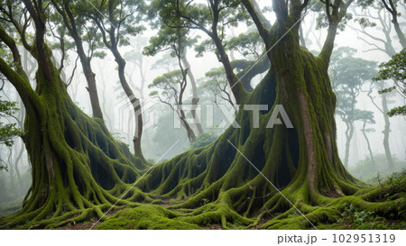 AI生成画像【大自然】ジャングルの風景 102951319