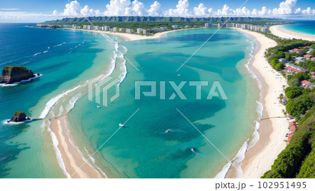 AI生成画像【大自然】海の風景 102951495